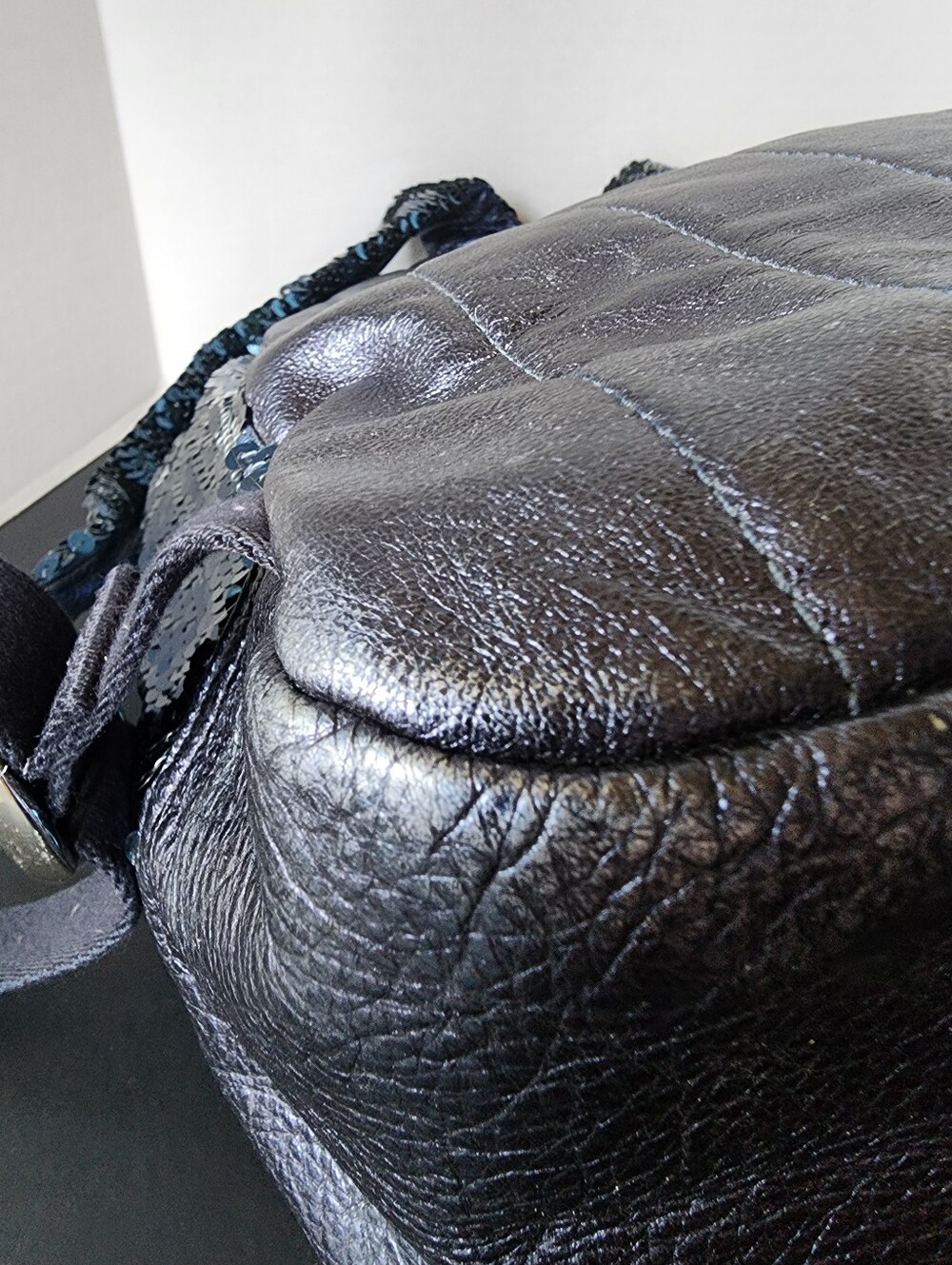 Coach Poppy Spotlight Blue Sequin Backpack, EUC, 2010, 15348 - Picture 12 of 15